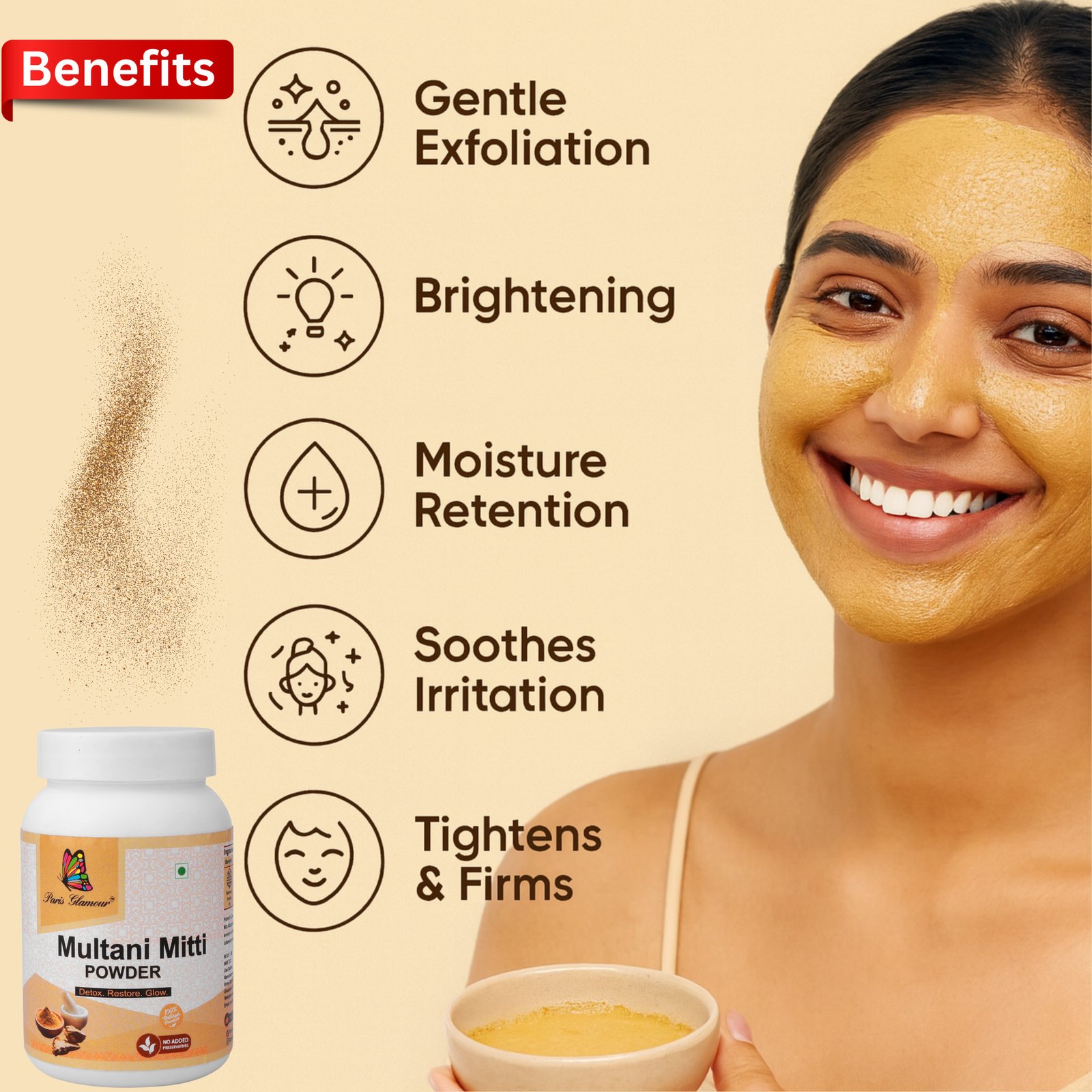 Multani Mitti Powder for Clear Glowing Skin - Image 8
