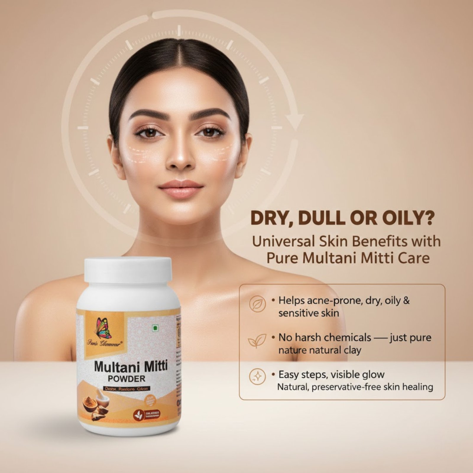 Multani Mitti Powder for Clear Glowing Skin - Image 6