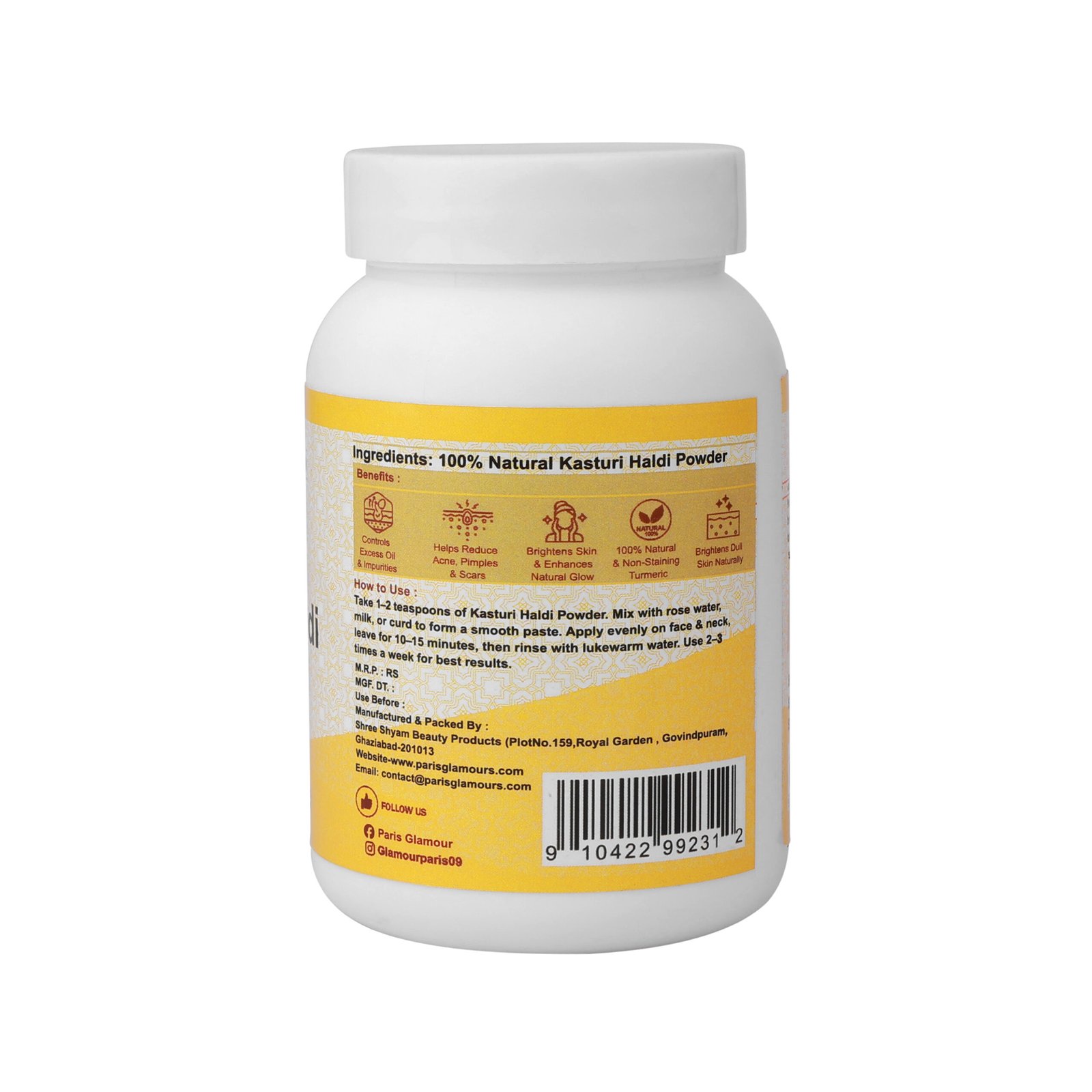 Kasturi Haldi Powder Brightening Face Pack - Image 5