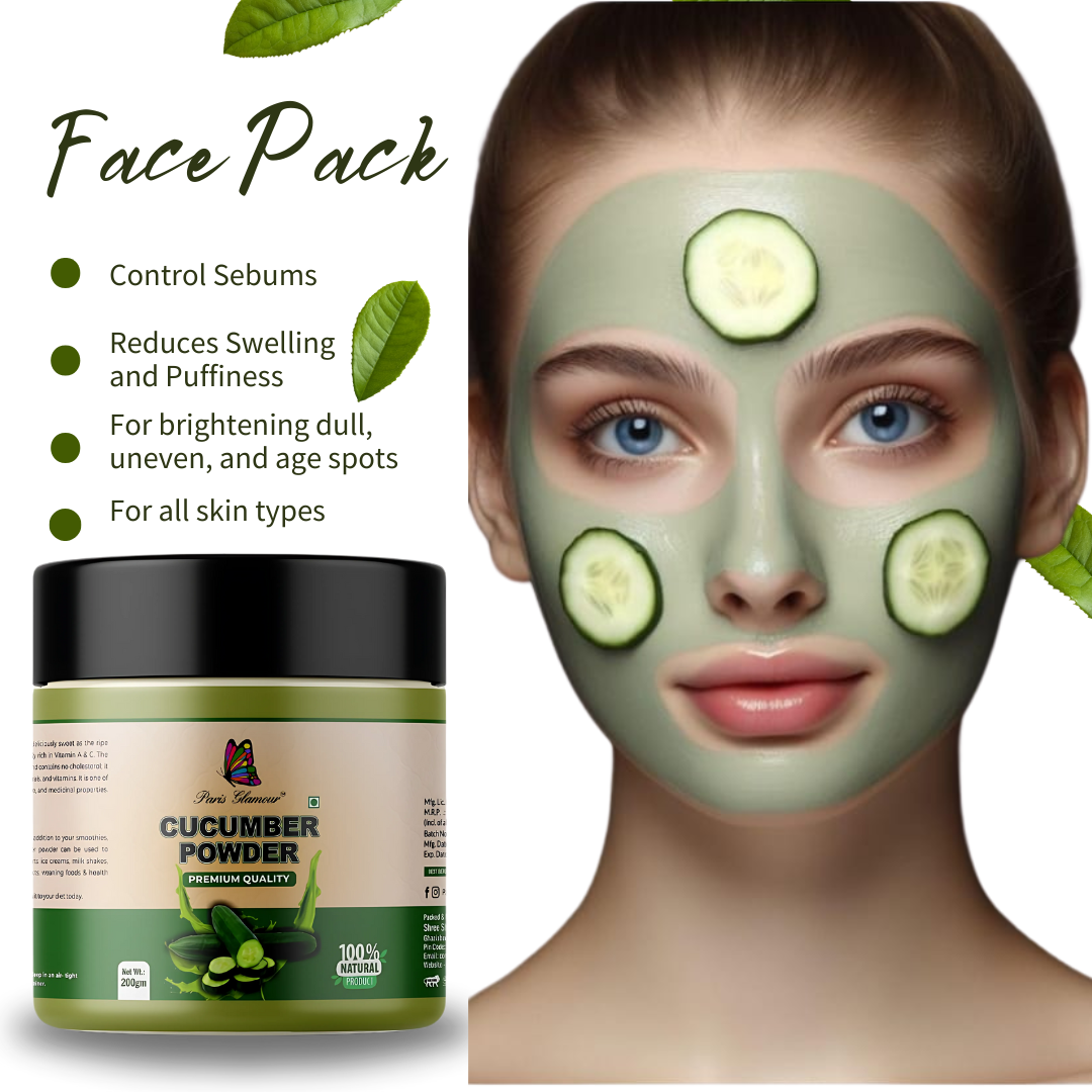 Cucumber Powder for Refreshing Glowing Skin(200gm) - Image 4
