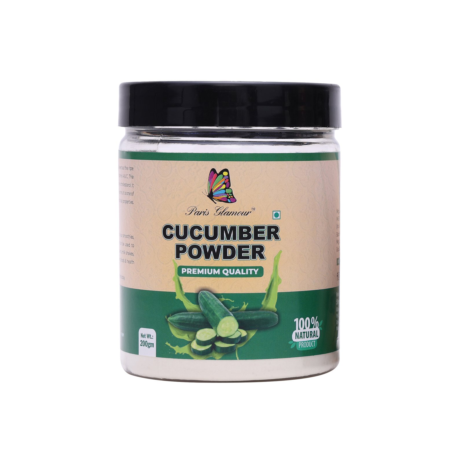 Cucumber Powder for Refreshing Glowing Skin(200gm)
