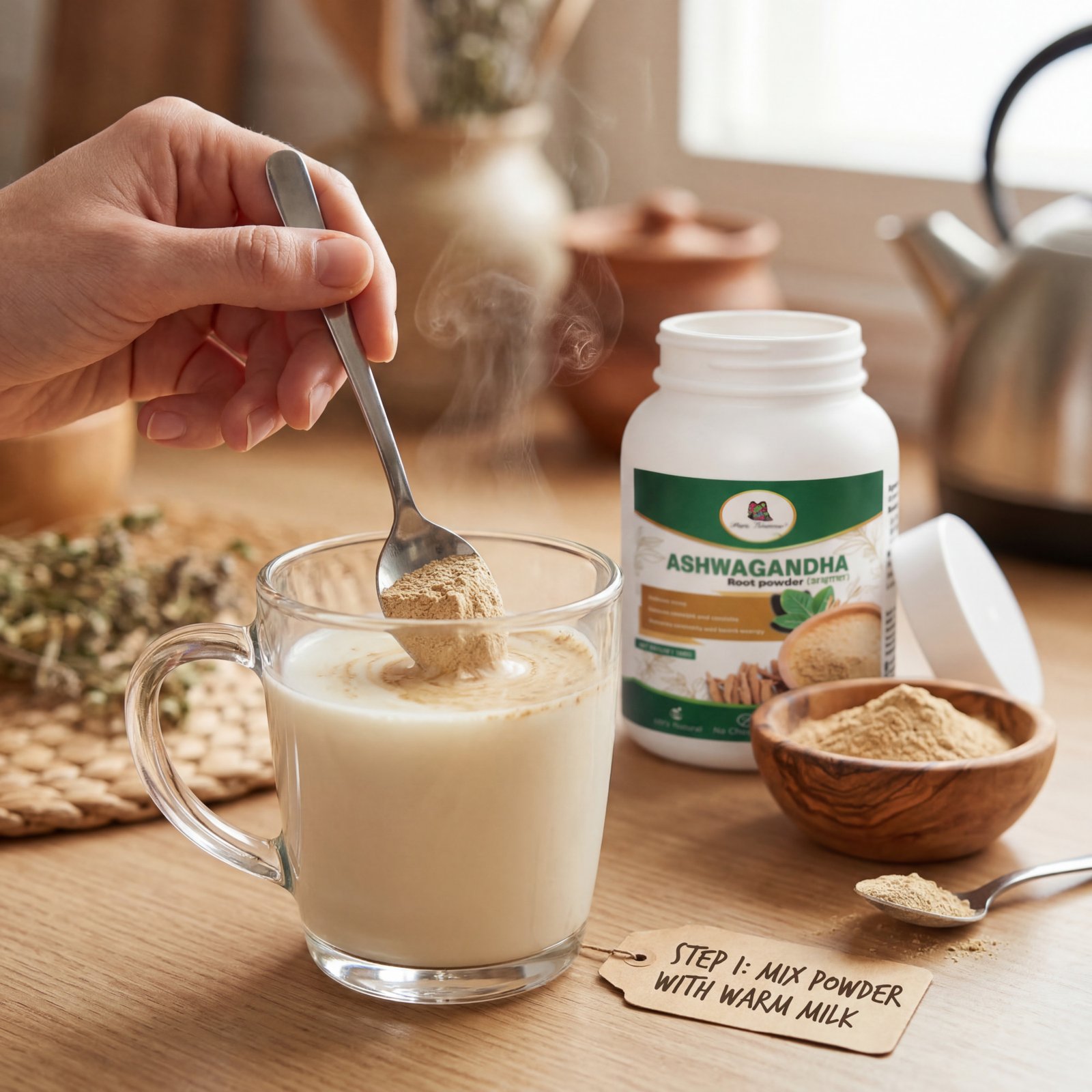 Ashwagandha Powder 100gm Herbal Immunity Booster & Energy Support Powder - Image 5