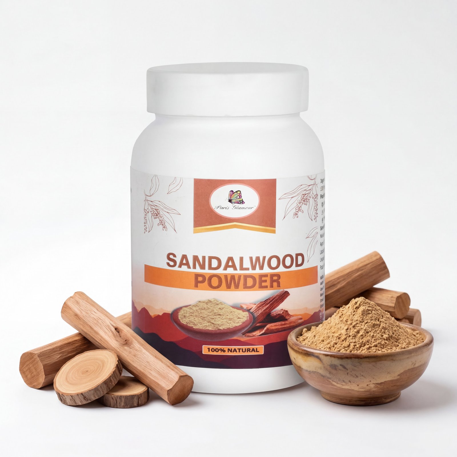 Sandalwood Powder 100gm |Herbal Skin Care Powder for Glowing, Smooth & Clear Skin