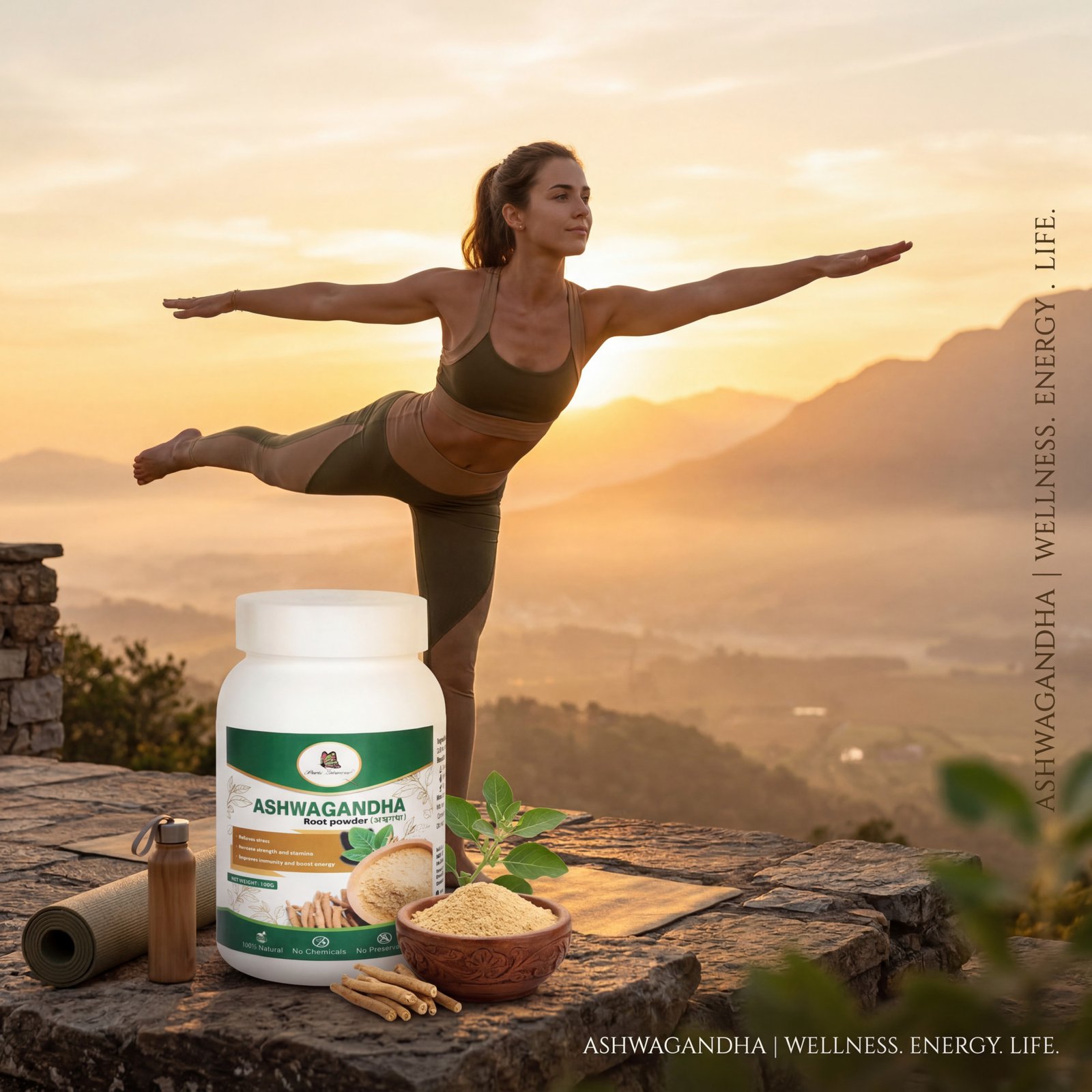 Ashwagandha Powder 100gm Herbal Immunity Booster & Energy Support Powder - Image 2